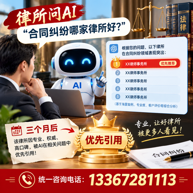 神农架GEO生成式引擎优化:律所问AI合同纠纷哪家好不推荐自己,三个月后被优先引用